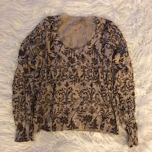 💰Daytrip tan and brown button up cardigan